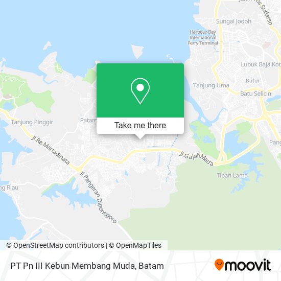 PT Pn III Kebun Membang Muda map