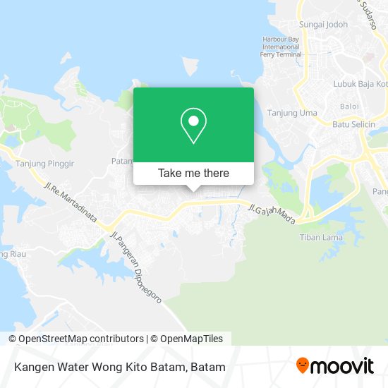 Kangen Water Wong Kito Batam map