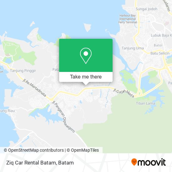 Ziq Car Rental Batam map