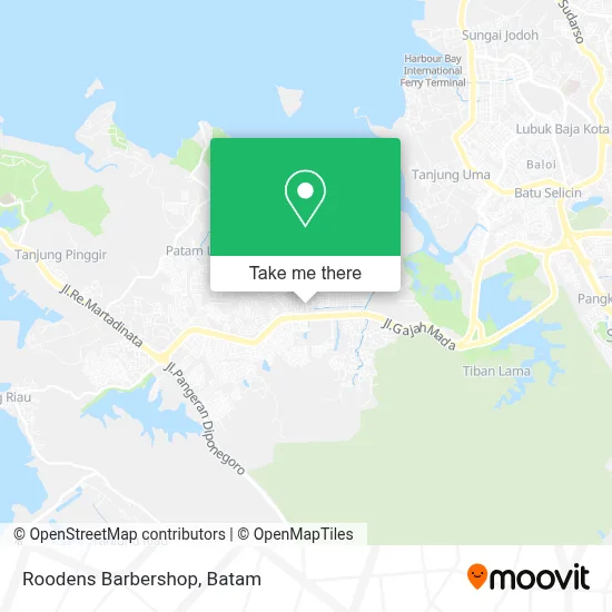 Roodens Barbershop map