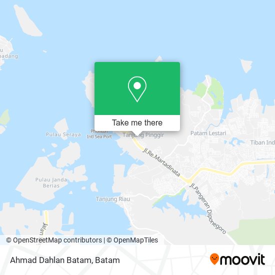 Ahmad Dahlan Batam map