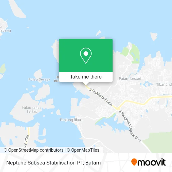 Neptune Subsea Stabilisation PT map