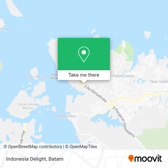 Indonesia Delight map