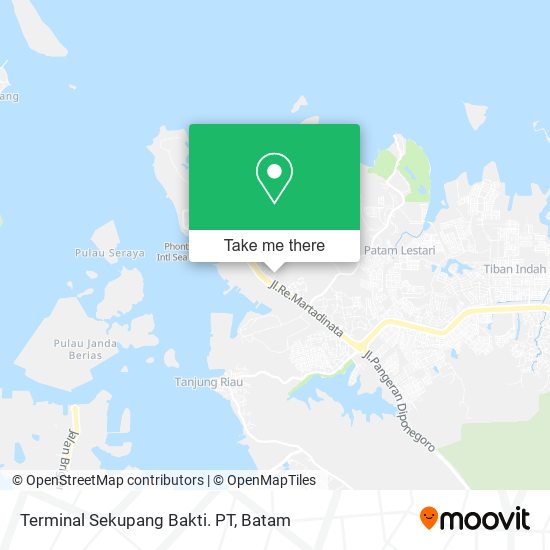 Terminal Sekupang Bakti. PT map