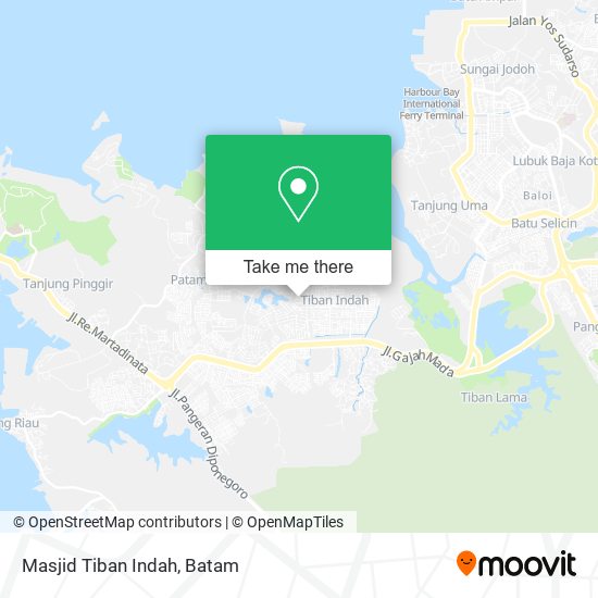 Masjid Tiban Indah map