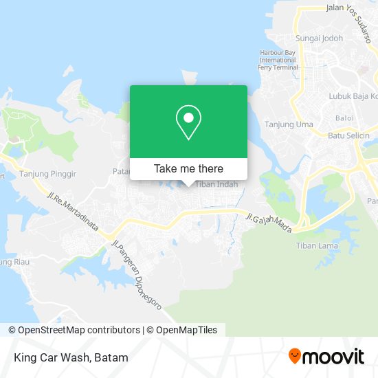 King Car Wash map