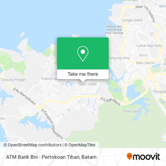 ATM Bank Bni - Pertokoan Tiban map