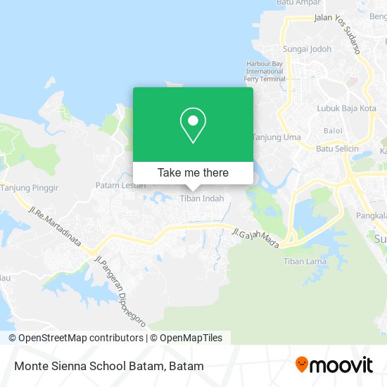 Monte Sienna School Batam map