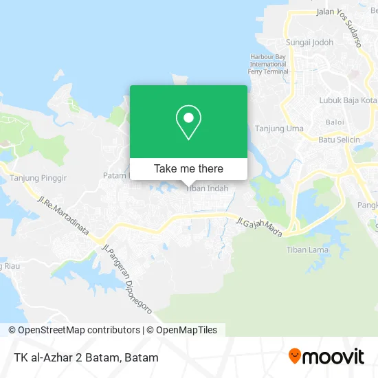 TK al-Azhar 2 Batam map