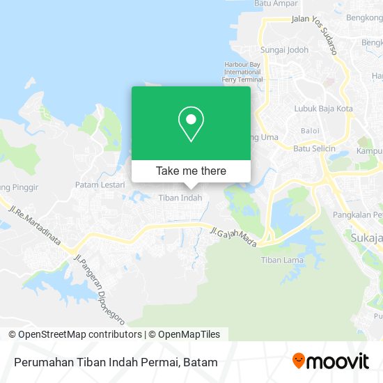 Perumahan Tiban Indah Permai map