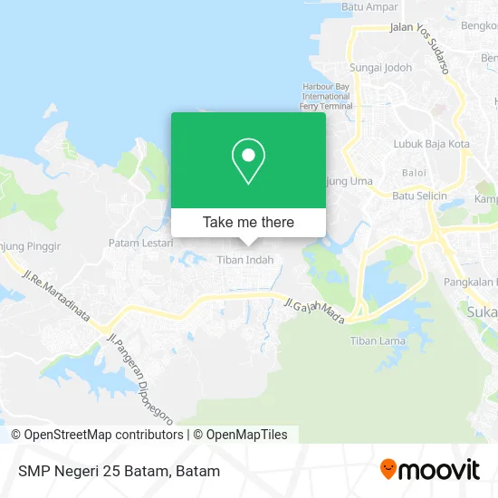 SMP Negeri 25 Batam map