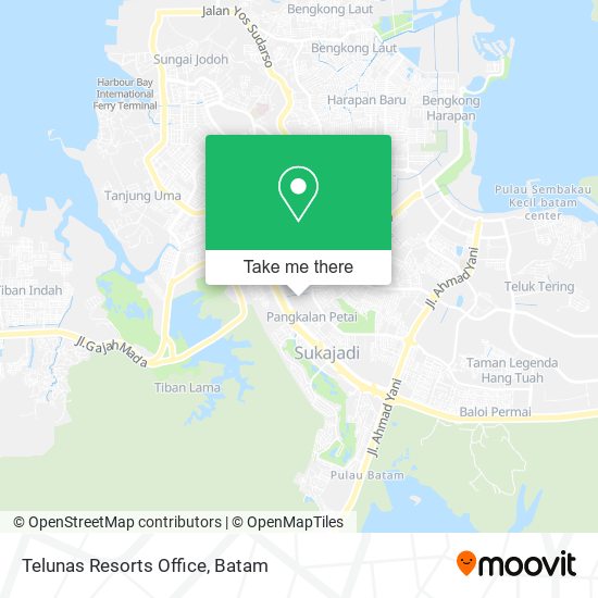 Telunas Resorts Office map