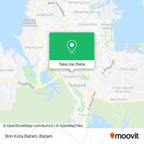 Bnn Kota Batam map