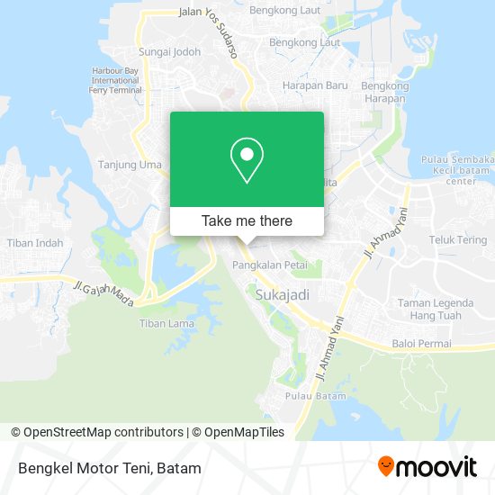 Bengkel Motor Teni map