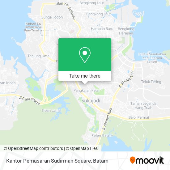 Kantor Pemasaran Sudirman Square map