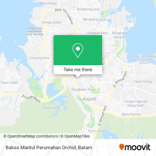 Bakso Mantul Perumahan Orchid map