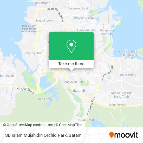 SD Islam Mujahidin Orchid Park map