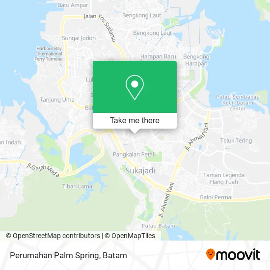 Perumahan Palm Spring map