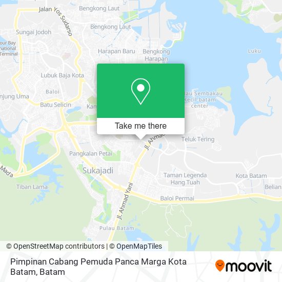 Pimpinan Cabang Pemuda Panca Marga Kota Batam map