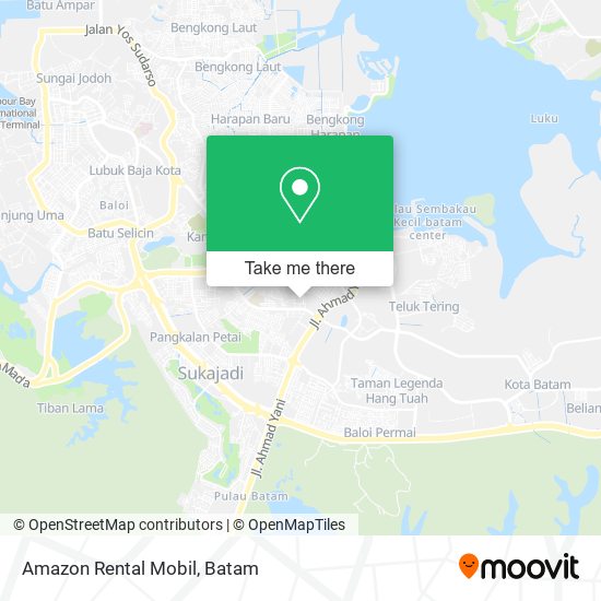 Amazon Rental Mobil map