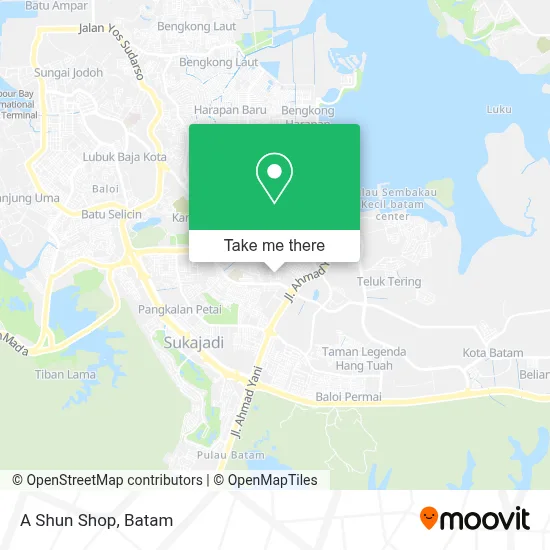 A Shun Shop map