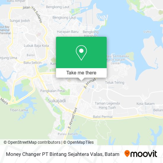 Money Changer PT Bintang Sejahtera Valas map