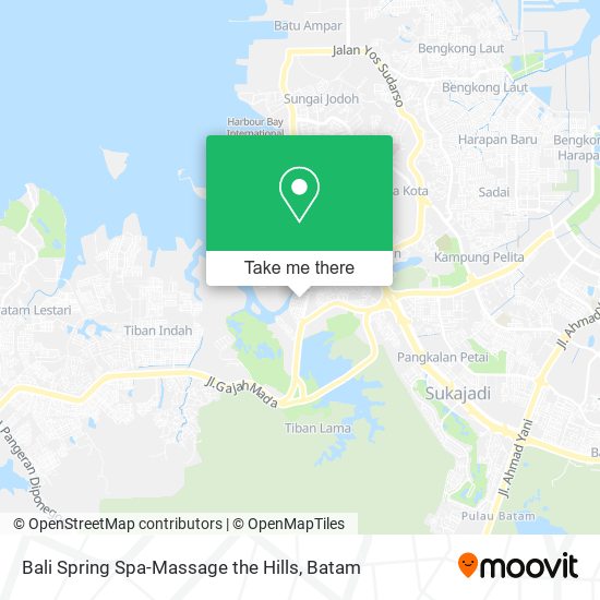 Bali Spring Spa-Massage the Hills map