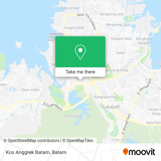 Kos Anggrek Batam map