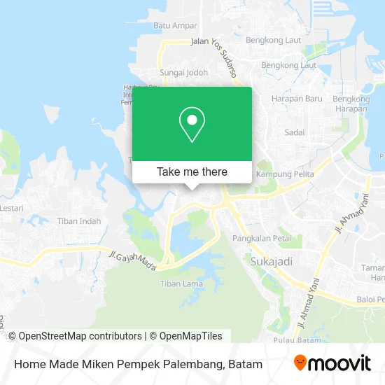 Home Made Miken Pempek Palembang map