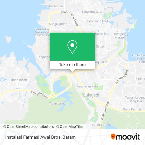 Instalasi Farmasi Awal Bros map