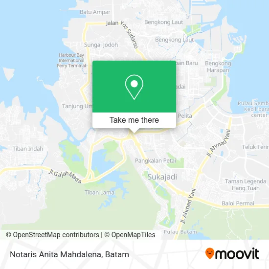 Notaris Anita Mahdalena map