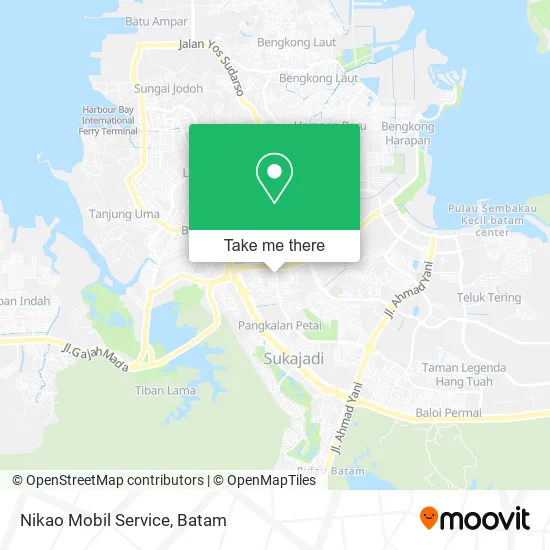 Nikao Mobil Service map