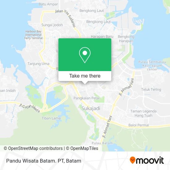 Pandu Wisata Batam. PT map