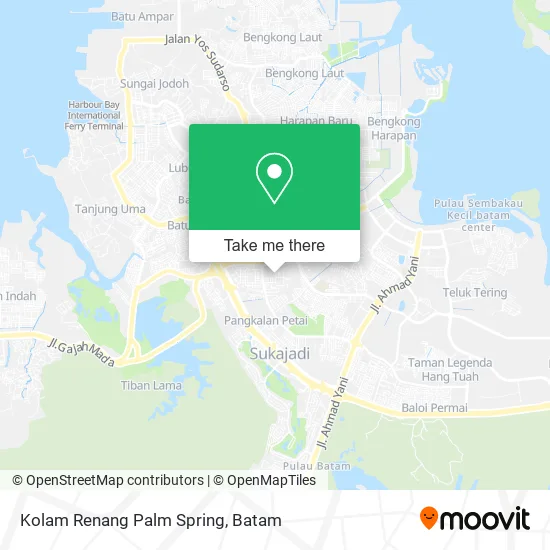 Kolam Renang Palm Spring map