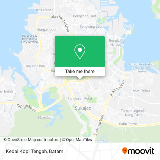 Kedai Kopi Tengah map