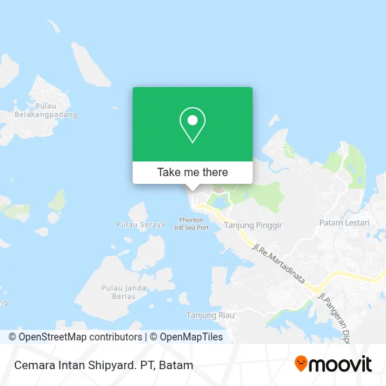Cemara Intan Shipyard. PT map