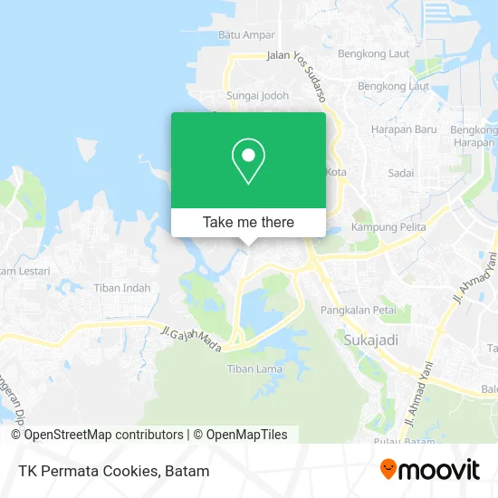 TK Permata Cookies map