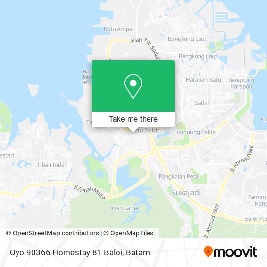 Oyo 90366 Homestay 81 Baloi map