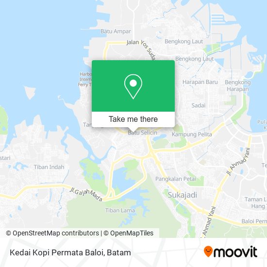 Kedai Kopi Permata Baloi map