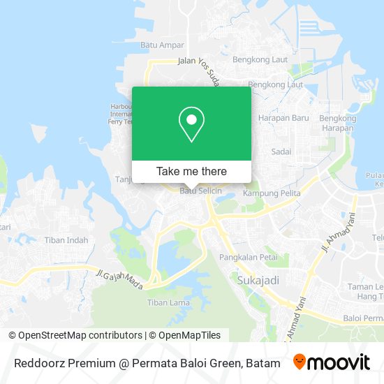 Reddoorz Premium @ Permata Baloi Green map