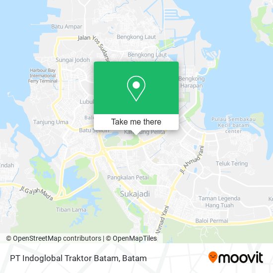 PT Indoglobal Traktor Batam map