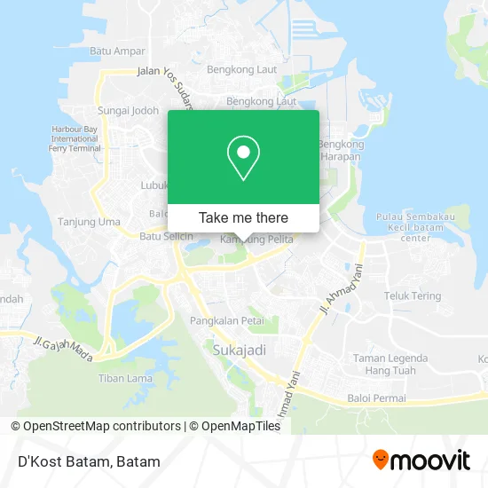 D'Kost Batam map