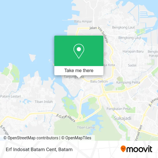 Erf Indosat Batam Cent map
