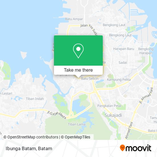 Ibunga Batam map