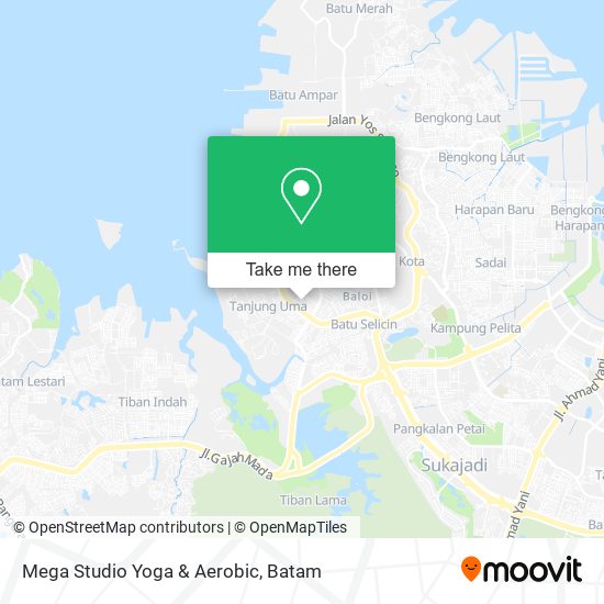 Mega Studio Yoga & Aerobic map