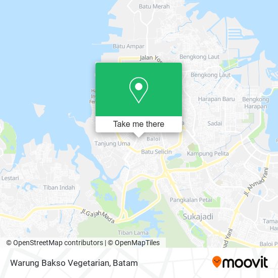 Warung Bakso Vegetarian map