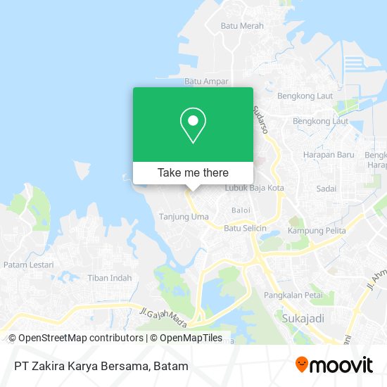 PT Zakira Karya Bersama map