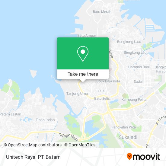 Unitech Raya. PT map