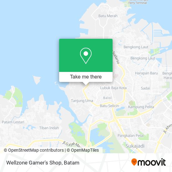 Wellzone Gamer's Shop map