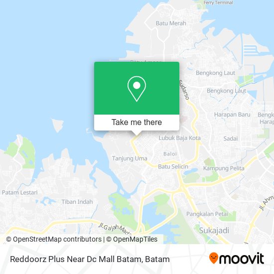 Reddoorz Plus Near Dc Mall Batam map